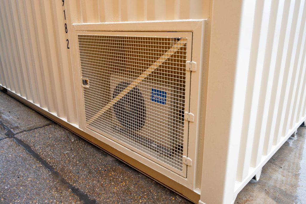Shipping Container with Air Conditioning Unit