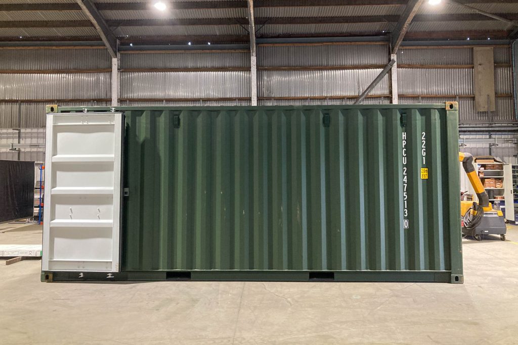 20ft container in workshop