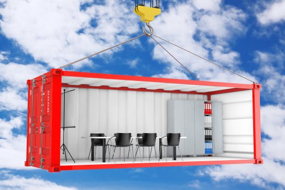 shipping container conversions - Red Cargo Shipping Container