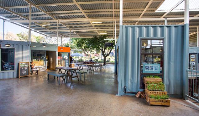 shipping container conversions - Shops made from used shipping containers